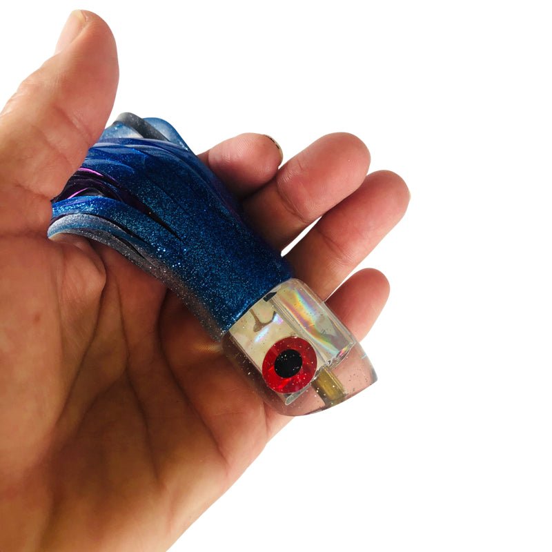 Bomboy Lures-Bomboy Lures Mini-G 9” Skirted Clear - Malolo Skirts - New-New Lures