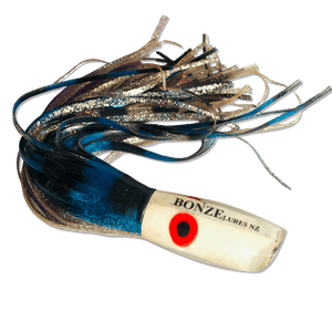 Vintage Bonze Lures - Scoop Face - 14" - Skirted -Used