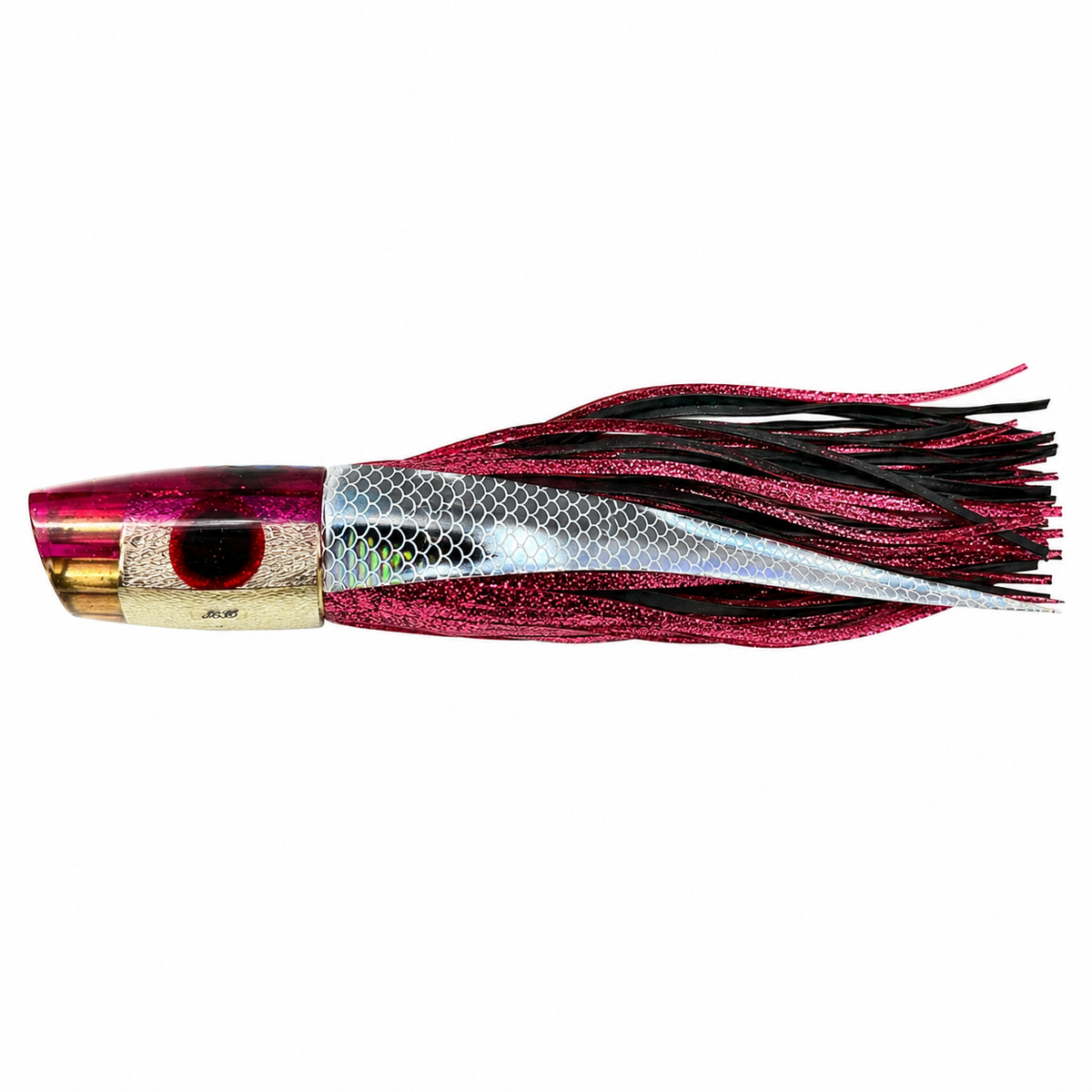 DH Danford Hong Vintage 9" Jetted Lai Skin Slant Fuchsia Pre-Owned