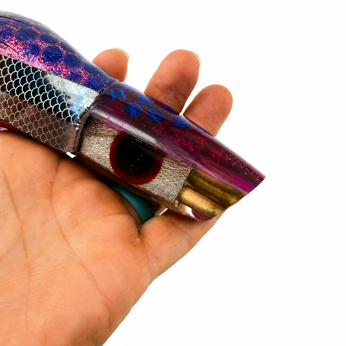 DH Danford Hong Vintage 9" Jetted Lai Skin Slant Fuchsia Pre-Owned