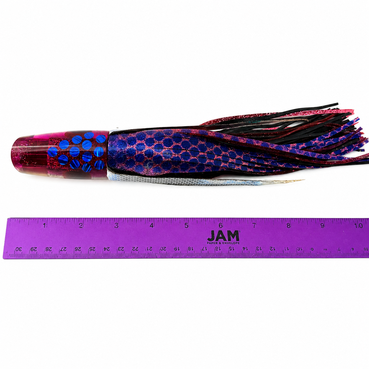 DH Danford Hong Vintage 9" Jetted Lai Skin Slant Fuchsia Pre-Owned
