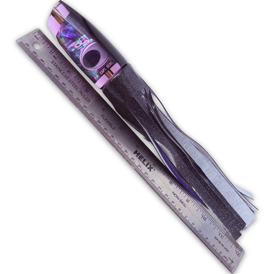 Vanderhoek Lures Plunger 12” Purple 5.5 oz Vinyl Skirted New