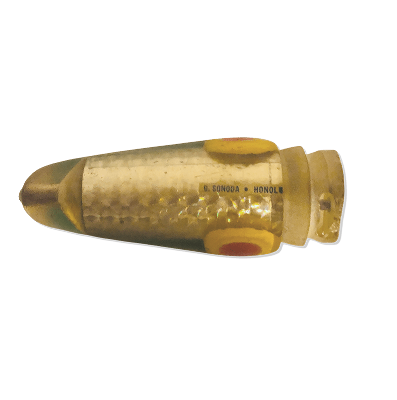 George Sonoda Lures - George Sonoda Lures Vintage "Dill" Heavy 14 inch Bullet - Labeled - Used Lures