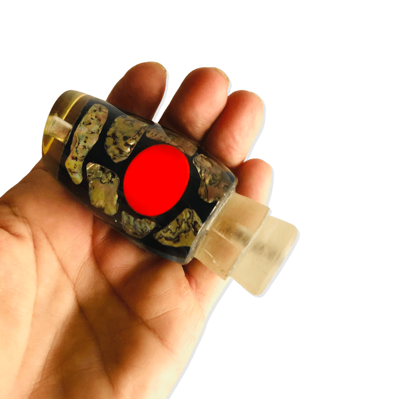Vintage Kaita Lures Plunger 12" Abalone Salt N Pepper Red Eye 4.7 oz Kaita Lures Saltwater Tackle - Big Game Lures Hawaii Vintage Kaita Lures Plunger 12" Abalone Salt N Pepper Red Eye 4.7 oz Kaita Lures Saltwater Tackle - Big Game Lures Hawaii