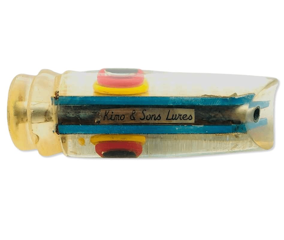 Kimo & Sons Lures - Kimo & Sons Vintage Offset 14 inch Scoop - Bill Rash, Teeth Marks - Used Lures