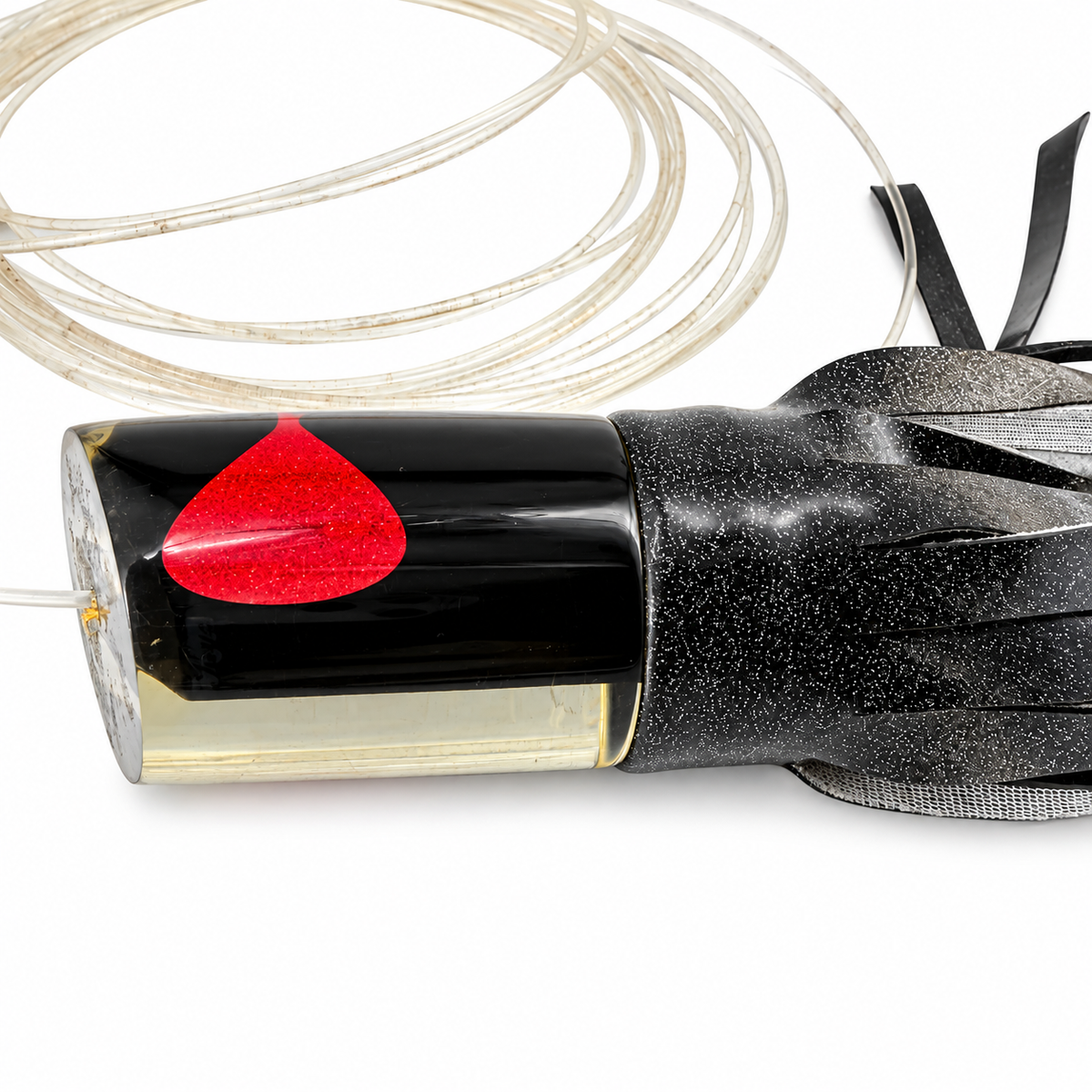 Koya Lures Tube 14” Black Rigged Vinyl Skirted | Pre-owned As-is