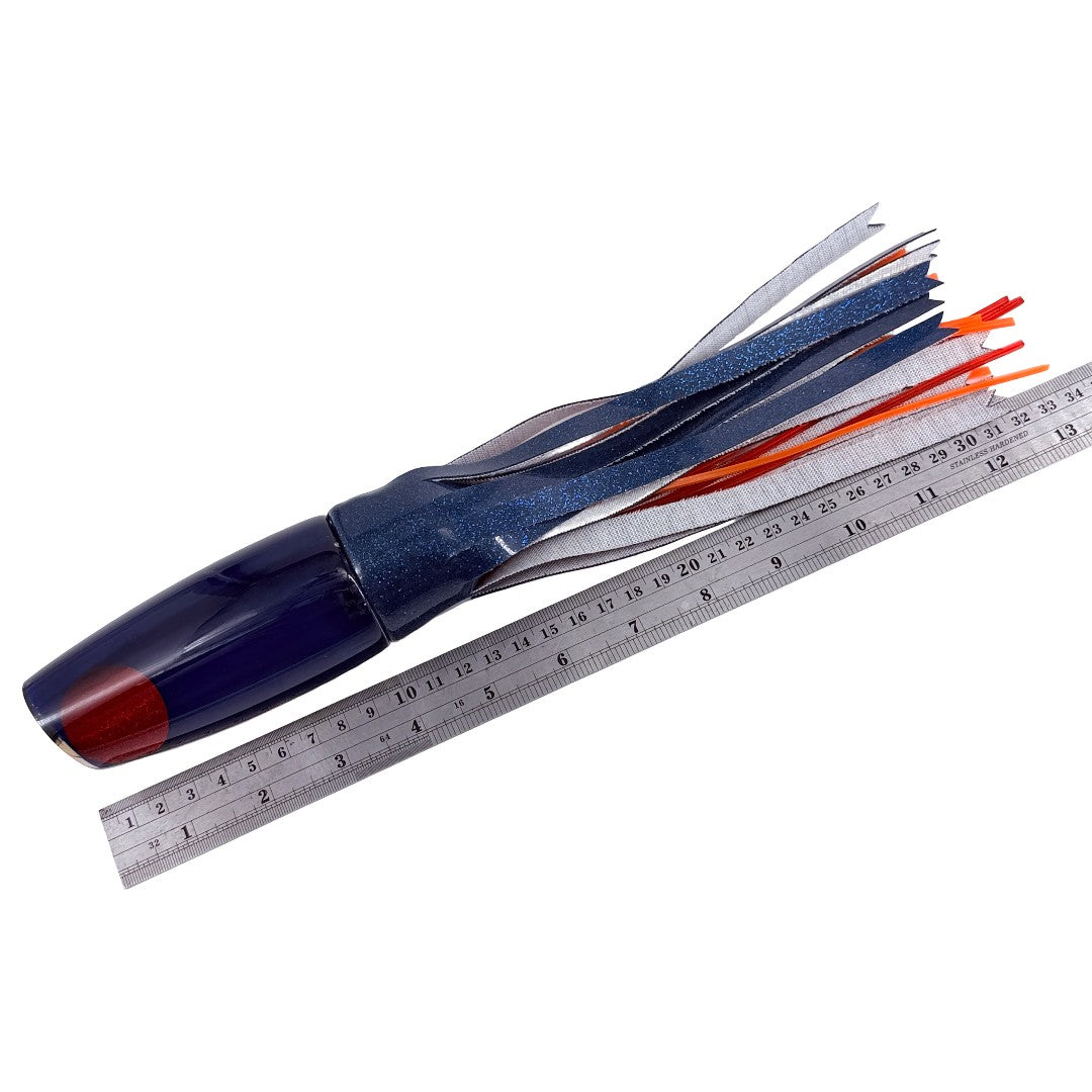 Koya Lures Kona Plunger Blue Vinyl Skirted 10.4 oz Like New
