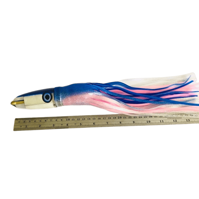 Koya Lures - Koya Lures AK Bullet HEAVY 12 inch Custom Made Blue Skirted - New - New Lures