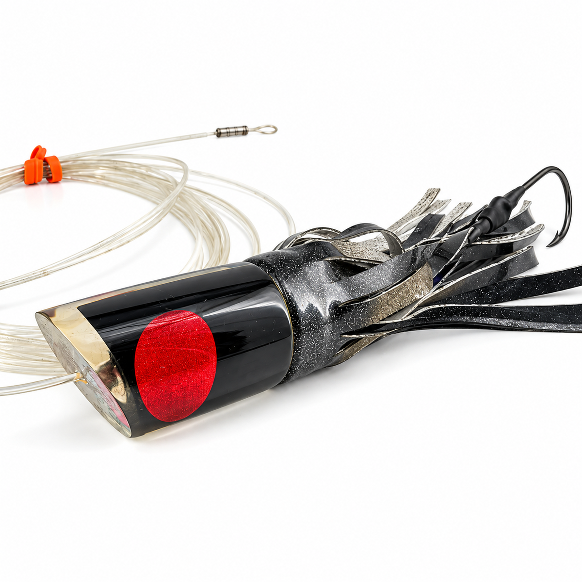 Koya Lures Tube 14” Black Rigged Vinyl Skirted | Pre-owned As-is
