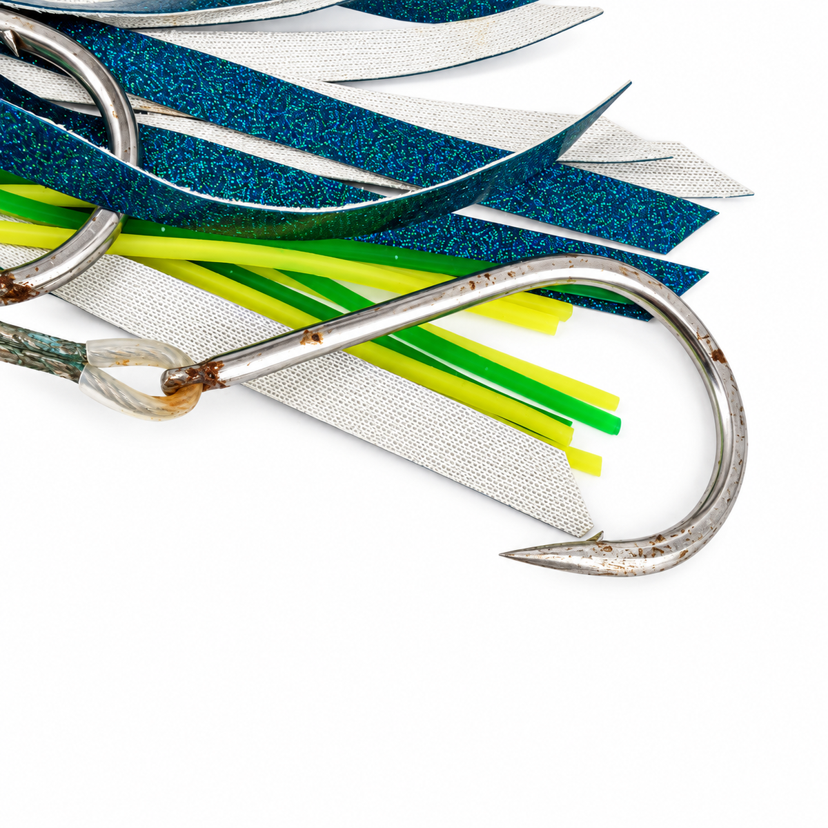 Koya Lures XL 861 14" Plunger Early Model Teal 12 oz Rigged Vinyl Skirted | Pre-owned - photo 5 of 5