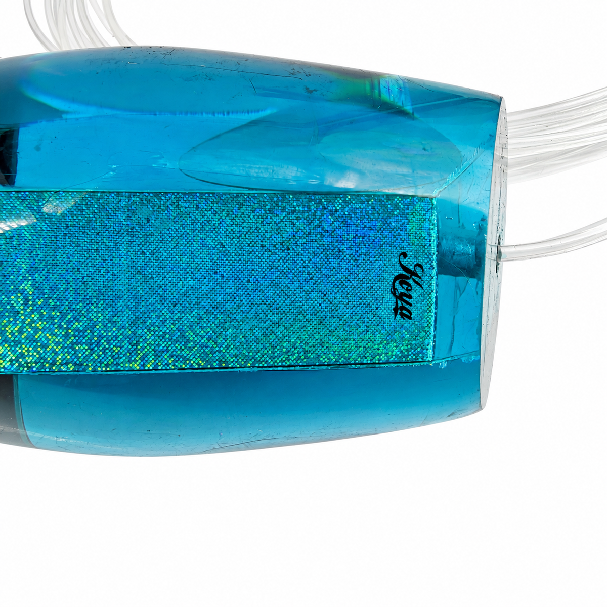 Koya Lures XL 861 14" Plunger Early Model Teal 12 oz Rigged Vinyl Skirted | Pre-owned - photo 4 of 5