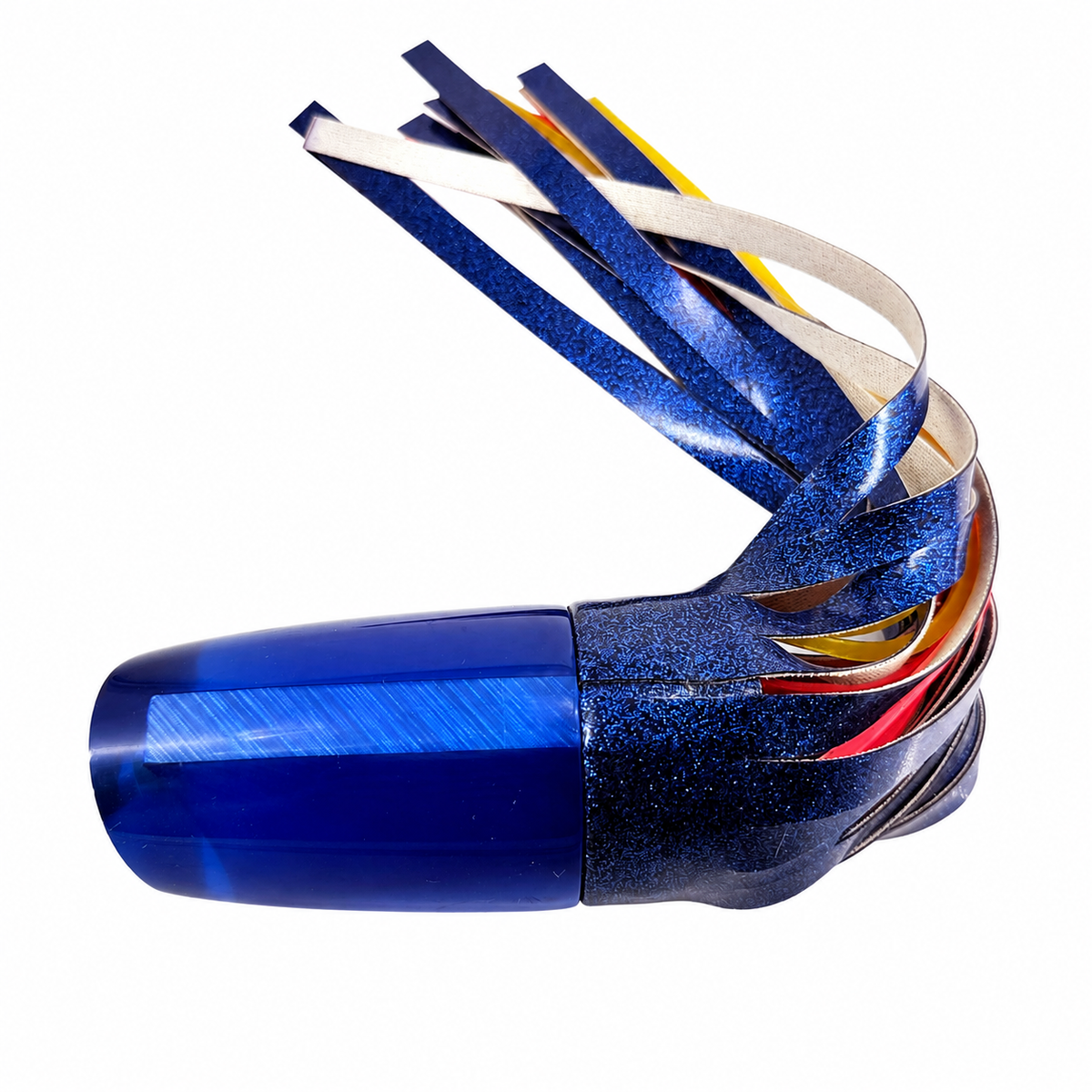Koya Lures Large Poi Dog Hard Cut 14” Blue 9.9 oz Vinyl Skirted Like New