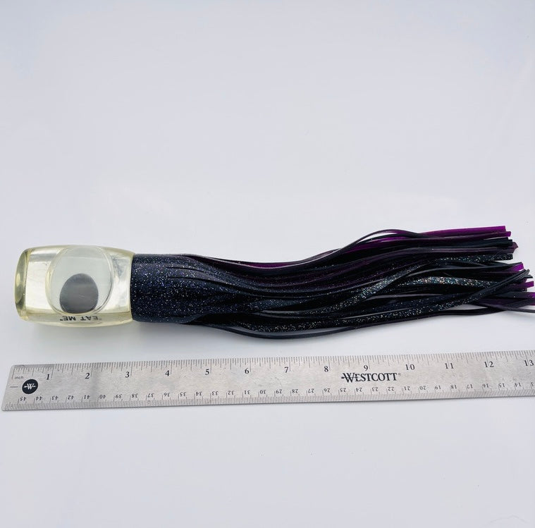 Eat Me Lures Mirror Invert Skirted 14” Heavy Tackle Marlin Lure Skirted Bill Rash Used