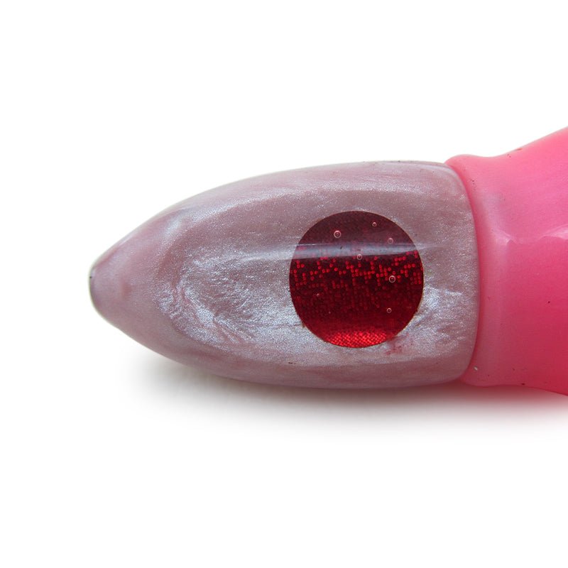 Maker Unknown - Tuna Lure - Strawberry Pink 8" Bullet Skirted - Pre - Owned - Used Lures