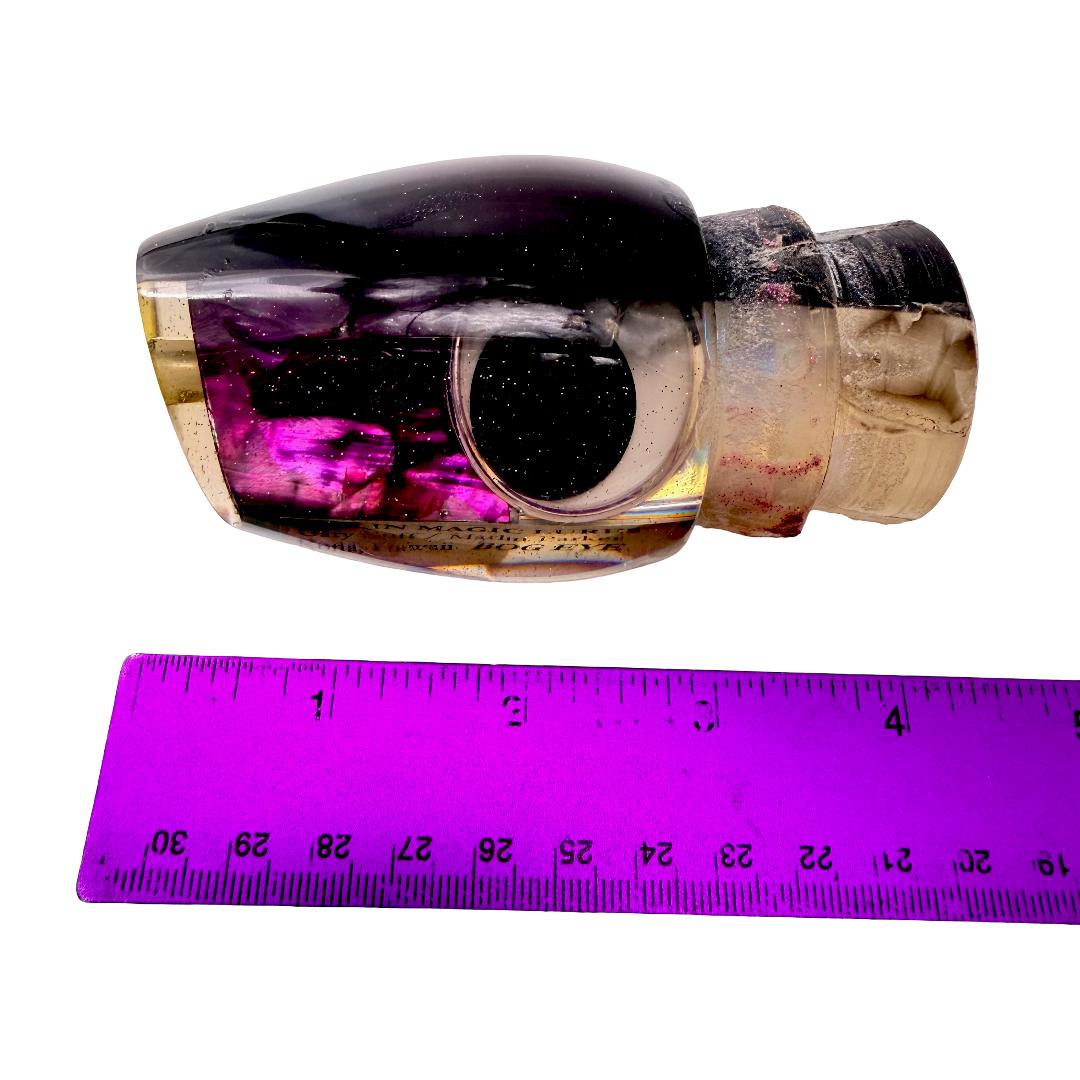 Marlin Magic Lures Bog Eye Purple 14’ Pear 7.6 oz Used