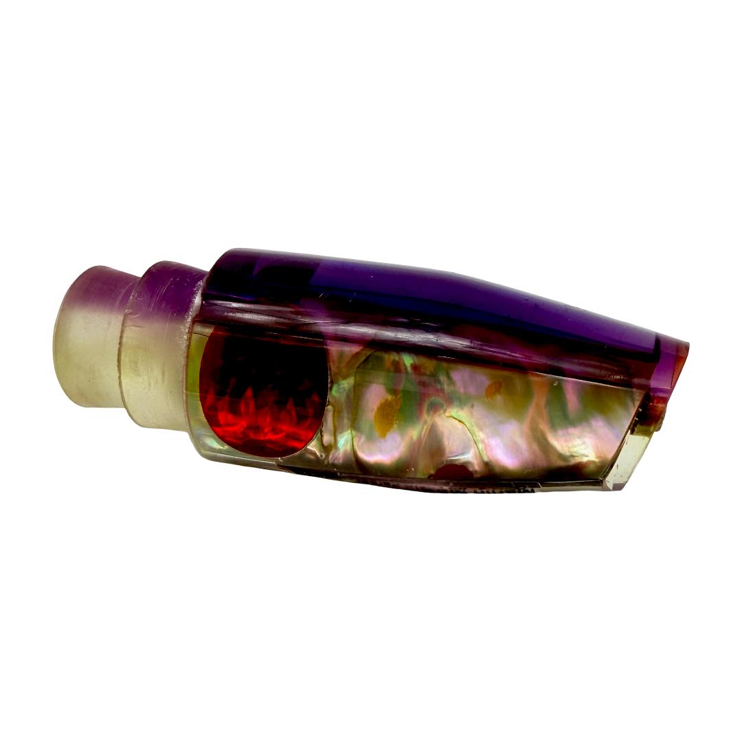 Marlin Magic Lures 12” Purple Plunger Abalone Shell Vintage