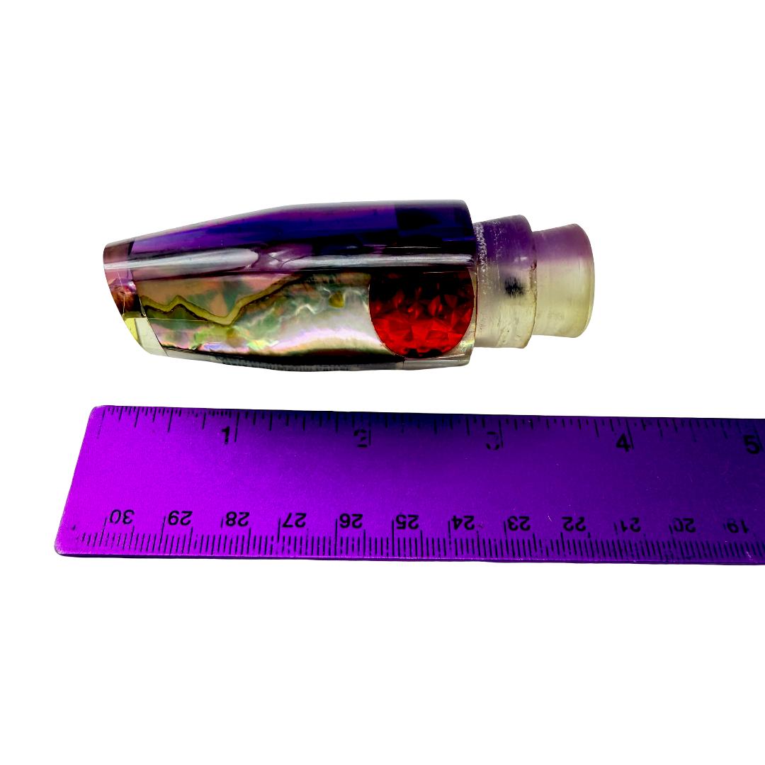 Marlin Magic Lures 12” Purple Plunger Abalone Shell Vintage