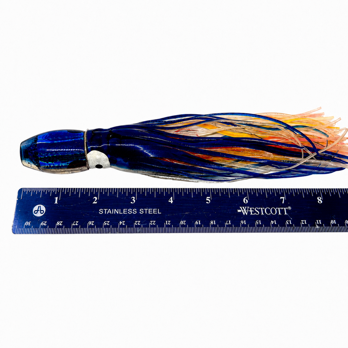 Marlin Magic Lures  Tear Drop 9”  Invert Blue Skirted mis-labeled New