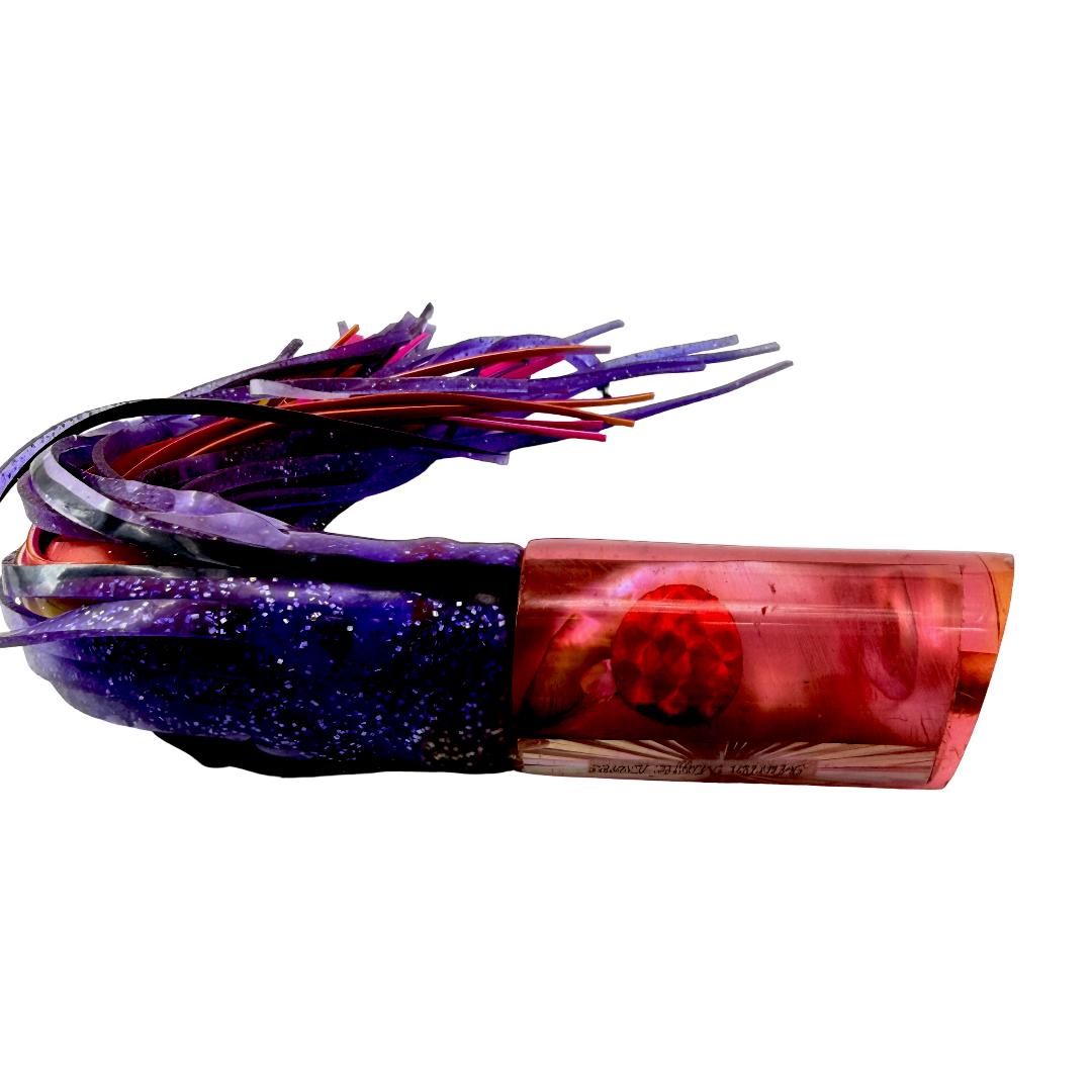 Marlin Magic Lures 12” Red Tube Abalone Shell Vintage Skirted – Vintage