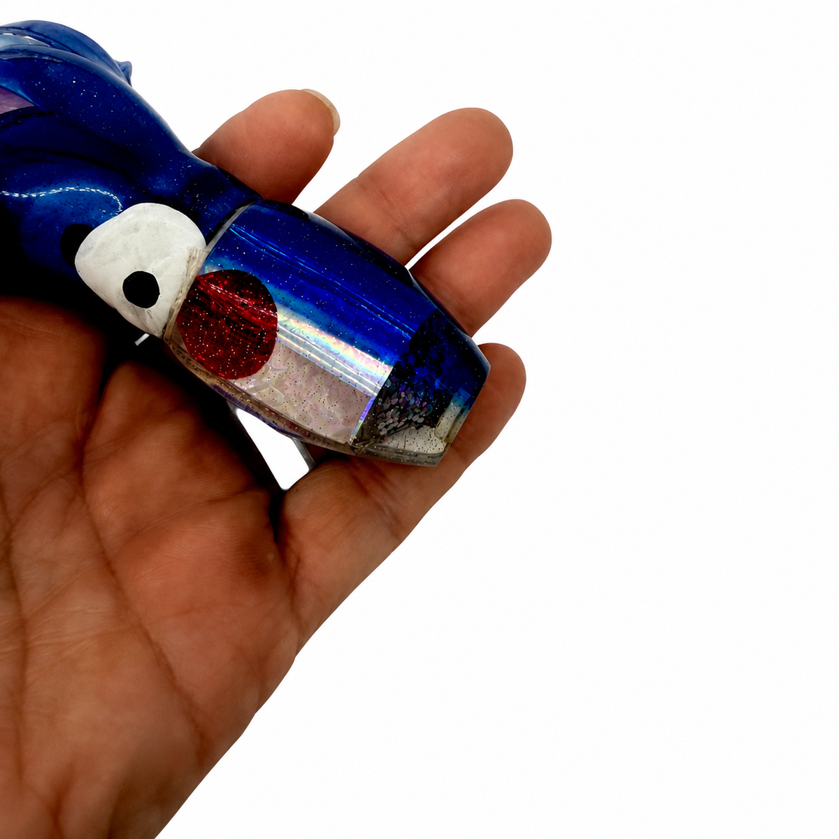 Marlin Magic Lures  Tear Drop 9”  Invert Blue Skirted mis-labeled New