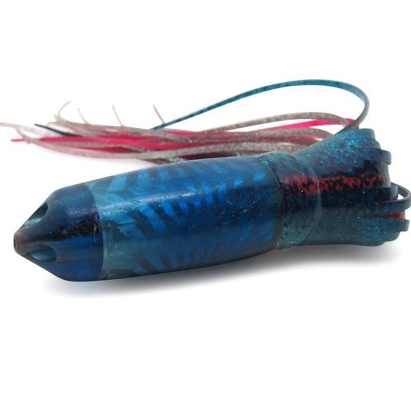 Marlin Magic Lures - Marlin Magic Lures Blue Baby Blue 9”Jetted Bullet Skirted – Used - Used Lures