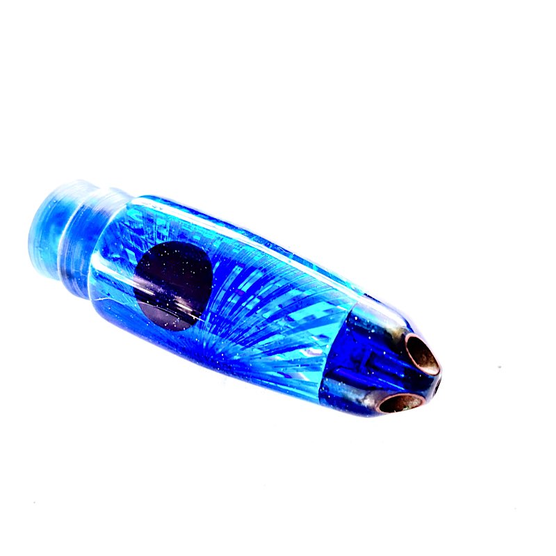 Rare Marlin Magic BRASS Jets  Bullet Baby Blue  - Saltwater Lures