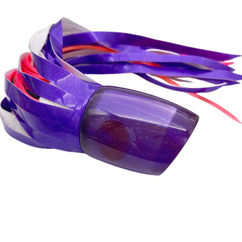 Marlin Magic  Lures Smokey Joe Plunger  12" Purple Vinyl Skirted Trolling Lure – New