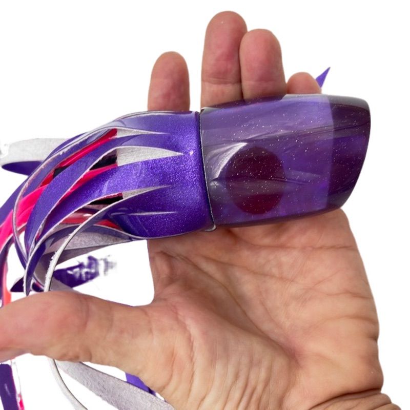 Marlin Magic  Lures Smokey Joe Plunger  12" Purple Vinyl Skirted Trolling Lure – New