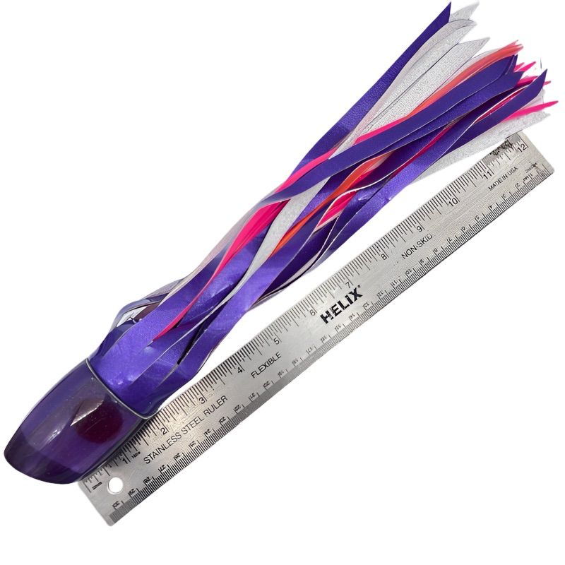 Marlin Magic  Lures Smokey Joe Plunger  12" Purple Vinyl Skirted Trolling Lure – New