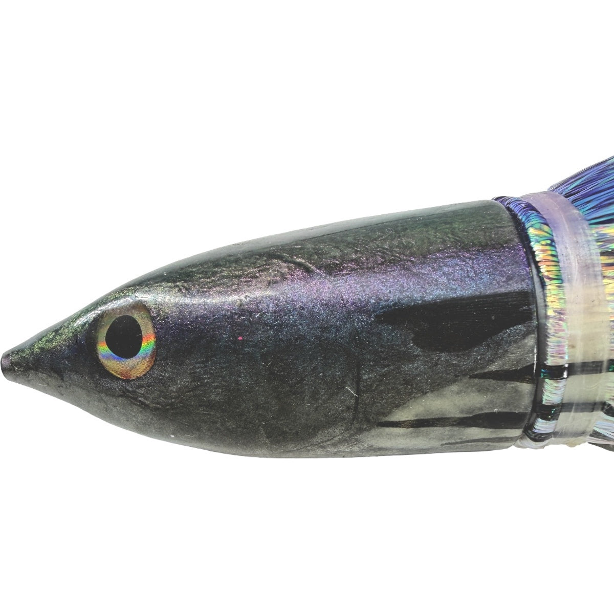 Niiyama Lures Aku Fish Head 12” Skirted Flashabou New Old Stock