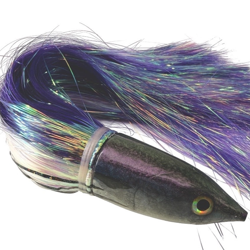 Niiyama Lures Aku Fish Head 12” Skirted Flashabou New Old Stock