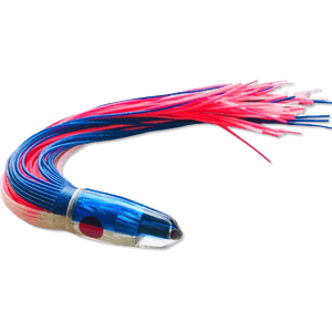 Tanigawa Lures Blue 2 Hole Bullet 9+ inch Hula Skirts - New