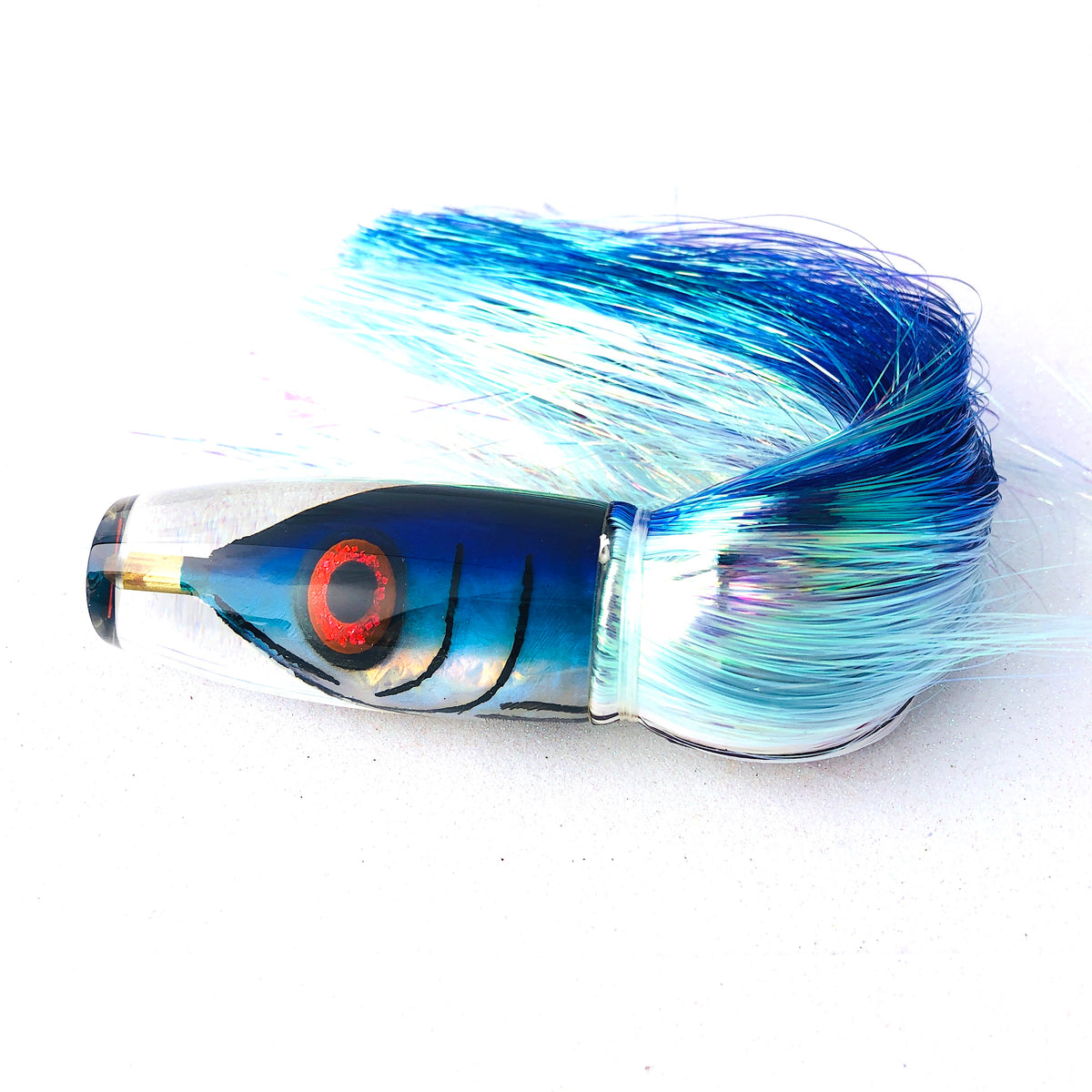 Tsutomu Lures-Tsutomu Lures Skip Jack 12 Inch Invert - Flashabou - New-New Lures