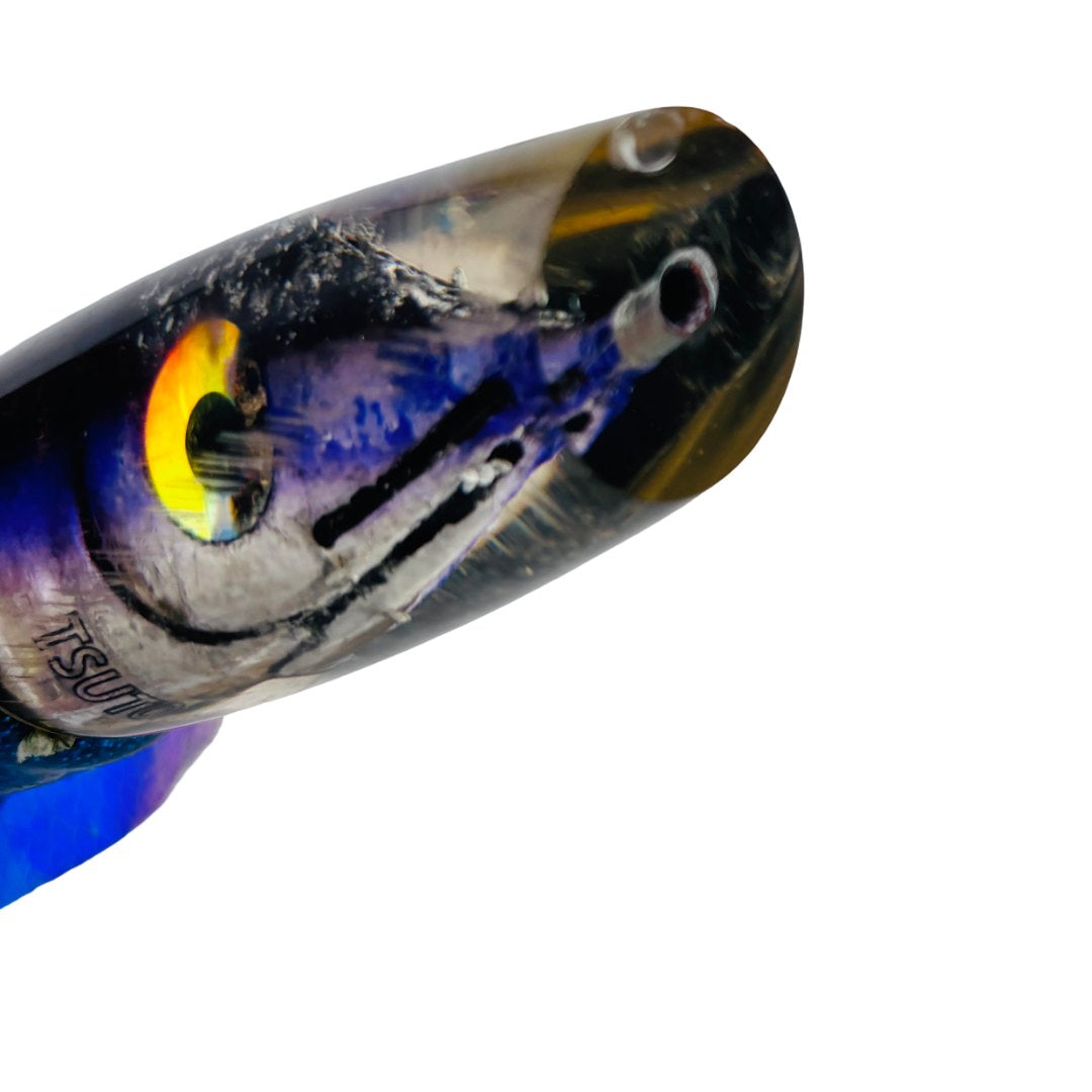 Tsutomu Lures Slant Fish Head Plunger Purple 8” Skirted 4.8 oz Pre-Owned
