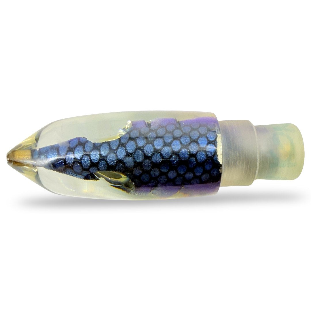 Tsutomu Lures Moke Bulet 12” Blue Purple Fish Head 6.6 oz New