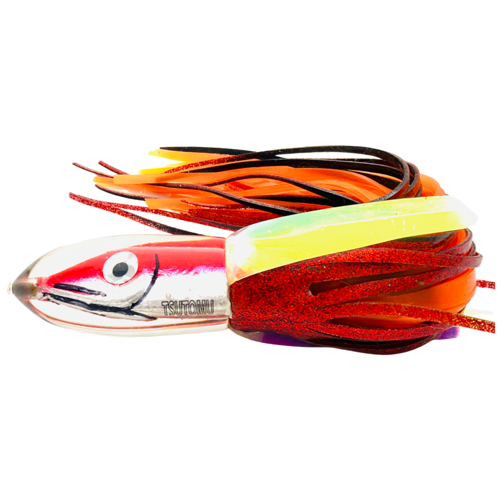 Tsutomu Lures Heavy  Bullet 9” Red Pink Skirted New