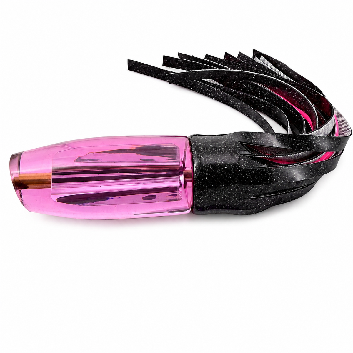 Gene Vanderhoek Plunger - Pink Tint - Chrome Tri-Paper  Insert - New Design  - Vinyl Skirt
