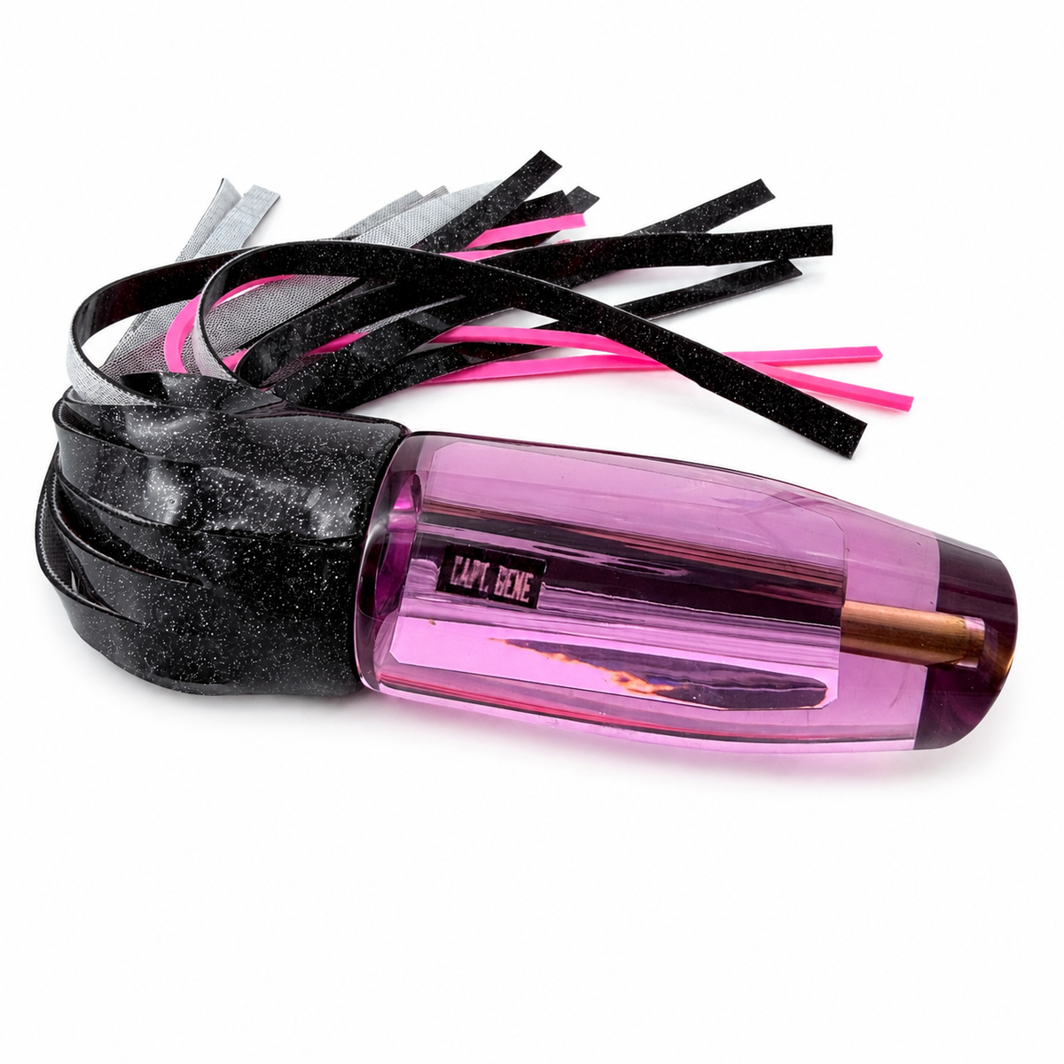 Gene Vanderhoek Plunger - Pink Tint - Chrome Tri-Paper  Insert - New Design  - Vinyl Skirt