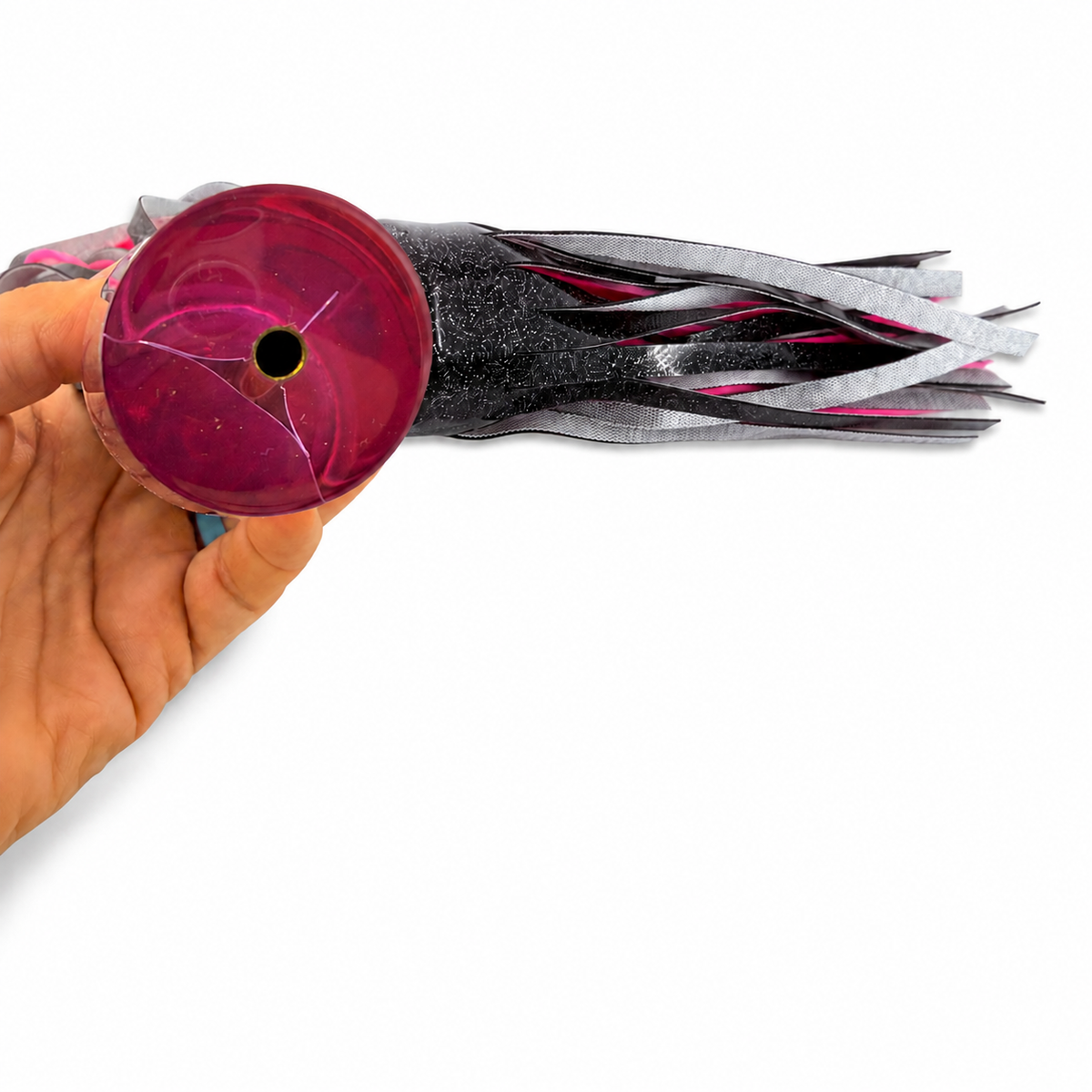 Gene Vanderhoek Plunger - Pink Tint - Chrome Tri-Paper  Insert - New Design  - Vinyl Skirt