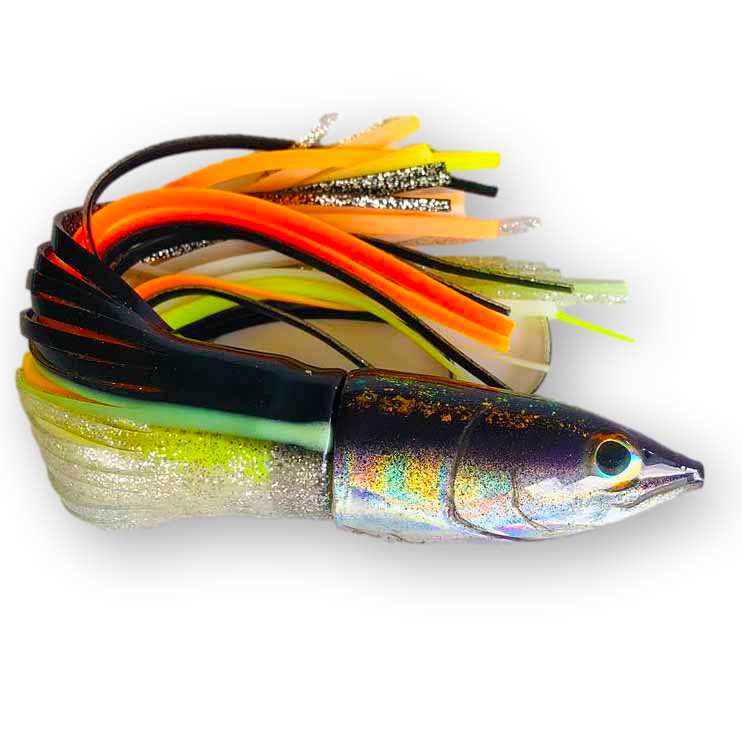 Ali'i Kai Lures Fish Head Scad Opelu 10” - Skirted - Offshore Trolling Lures  - BGLH