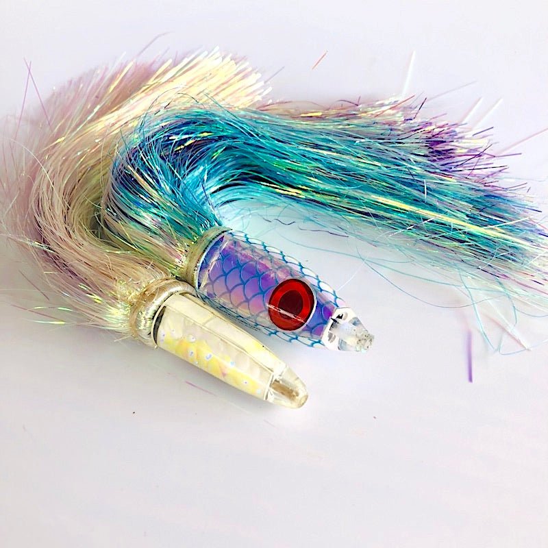 2 for 1 American Customs Lures + Big Tuna Flashabou Duo - Bullets 9 & 7  American Cusstom Lures Saltwater Tackle - BGLH