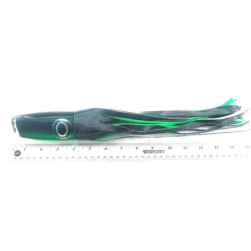 Andy Moyes Lures-Andy Moyes Lures Large Plunger Green Skirted - Bill Rash - Used-Used Lures