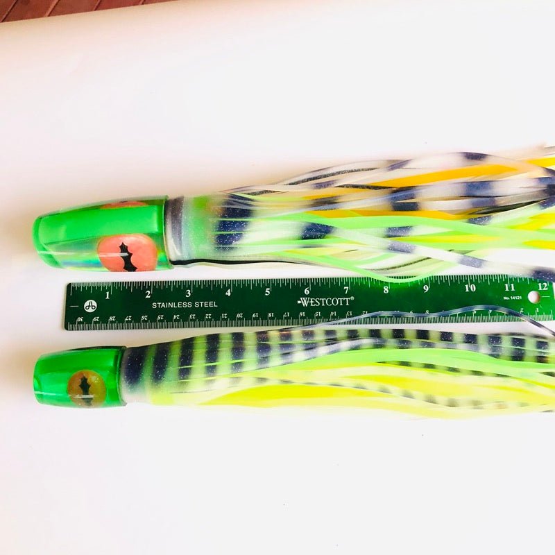 Big Tuna Lures-2 for 1! 🔥 Big Tuna Titan 60 14&quot; Plunger &amp; 12&quot; Invert - Skirted Like New-New Lures