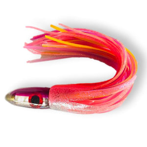 Bomboy Lures - New Size the 7mm  Light Tackle  7" Bullet  - Pink Skirted  - New