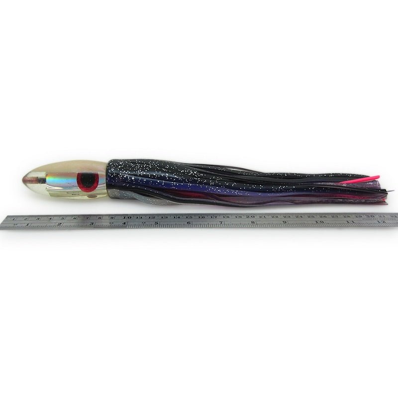 Bomboy Lures-Bomboy Lures Large Bullet Big Bomb Skirted Strawberry Pearl - Pre Owned-Used Lures