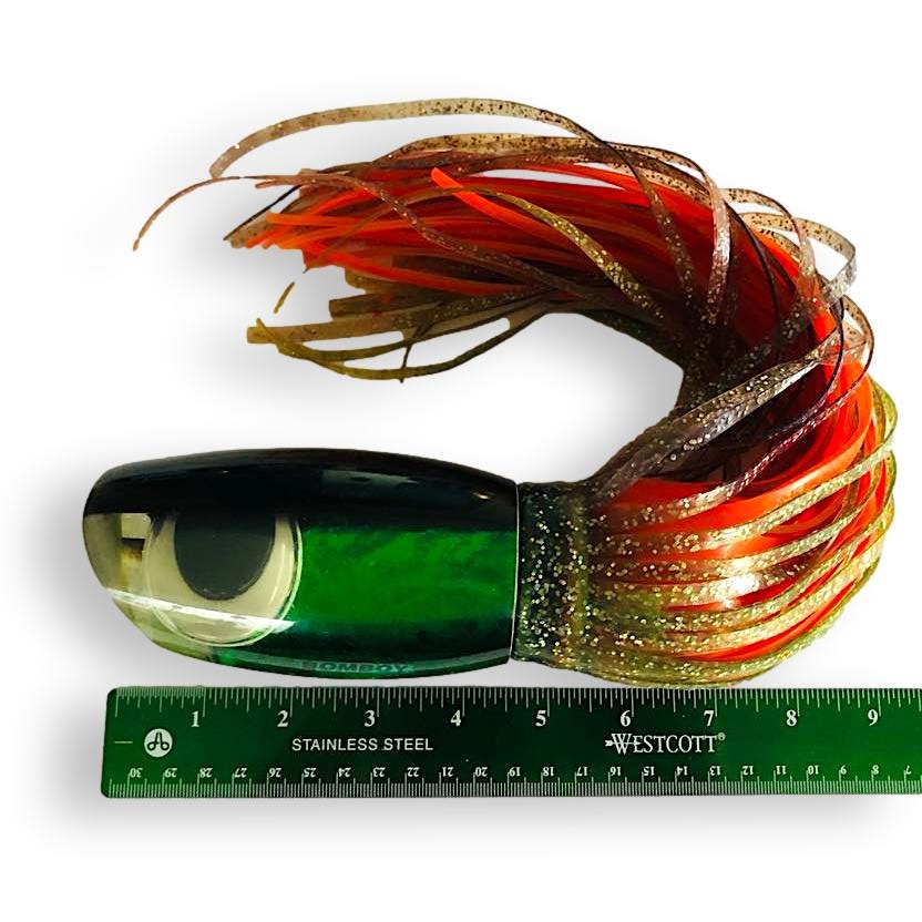 Bomboy Lures Green Magilla Heavy Tackle 16" Scoop Face Skirted Like New