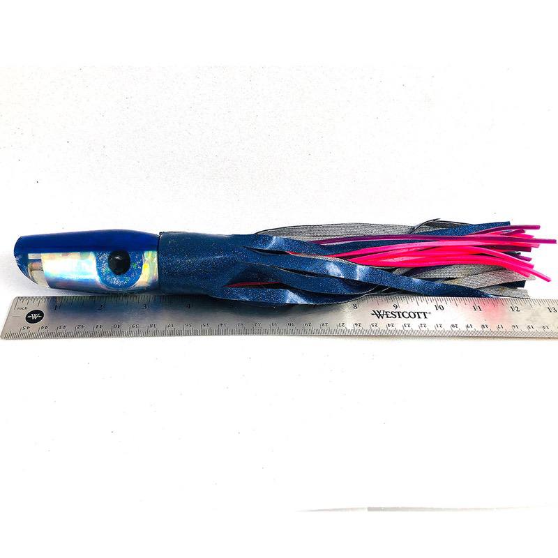Used Bomboy Lures Biill Rash! - Blue Heavy Scoop 12"  Vinyl Skirted - Abused!