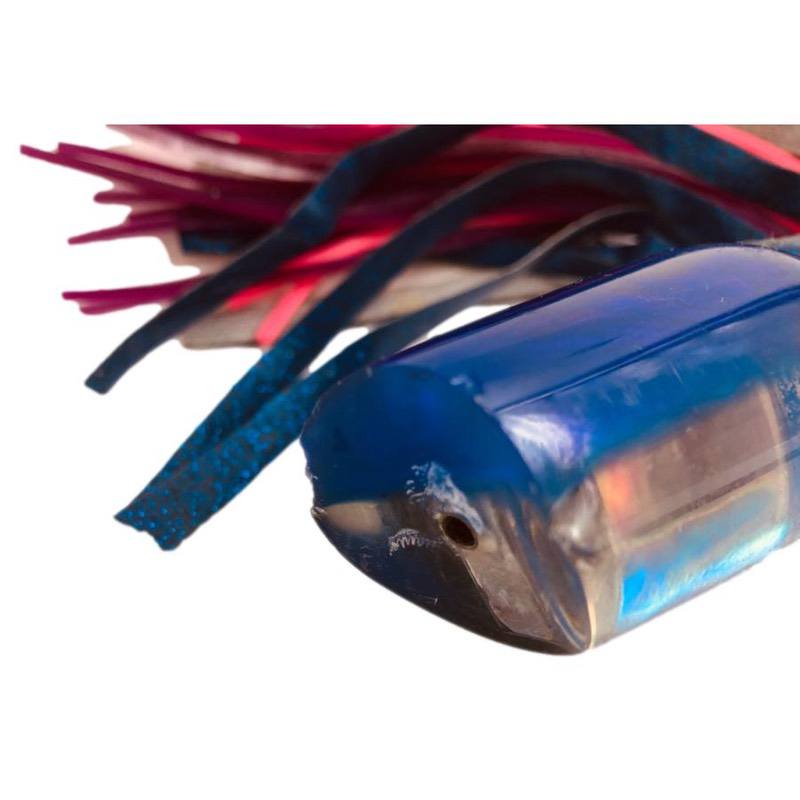 Used Bomboy Lures Biill Rash! - Blue Heavy Scoop 12"  Vinyl Skirted - Abused!
