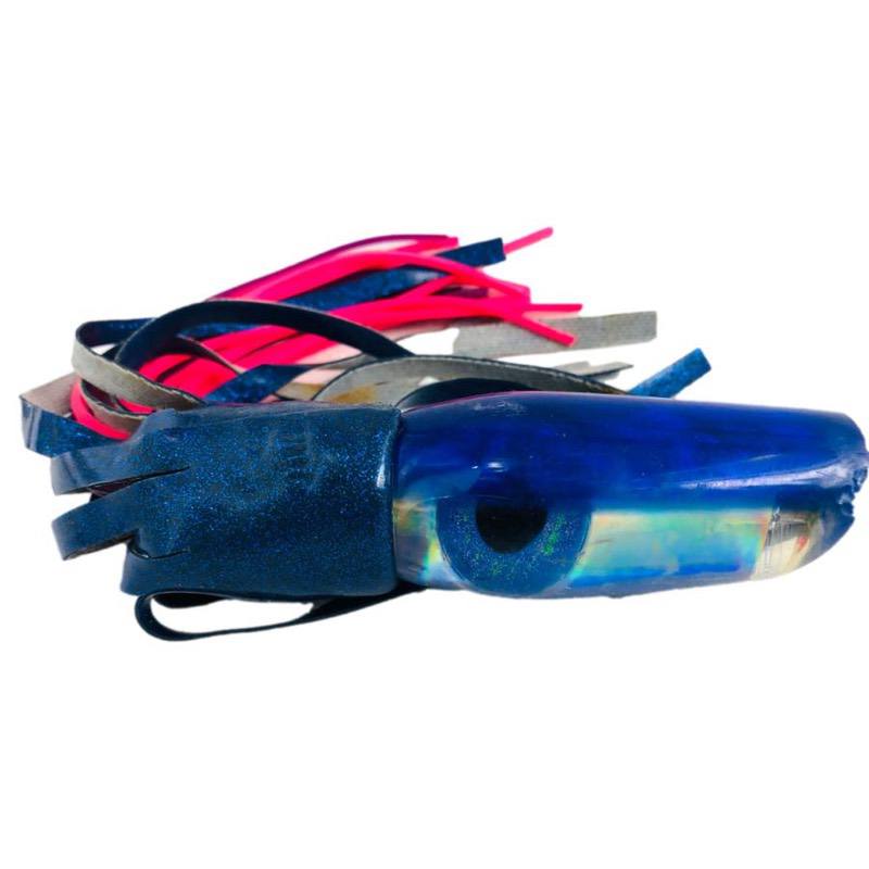 Used Bomboy Lures Biill Rash! - Blue Heavy Scoop 12"  Vinyl Skirted - Abused!