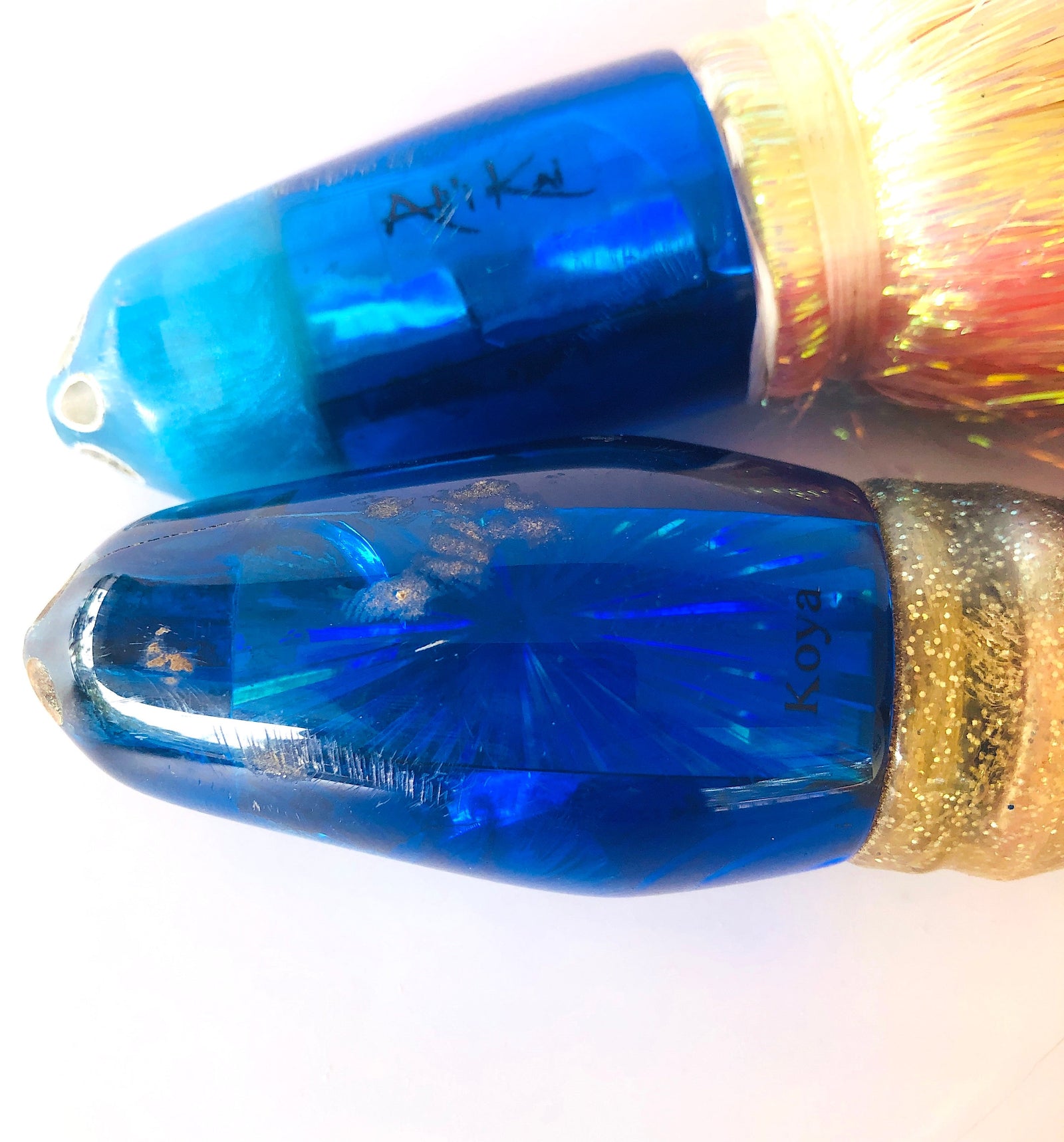 Koya Lures-A Couple of real Crackheads with Tons of Mileage - Koya & Ali'i Kai Bullets - Cracked &Abused!-Used Lures